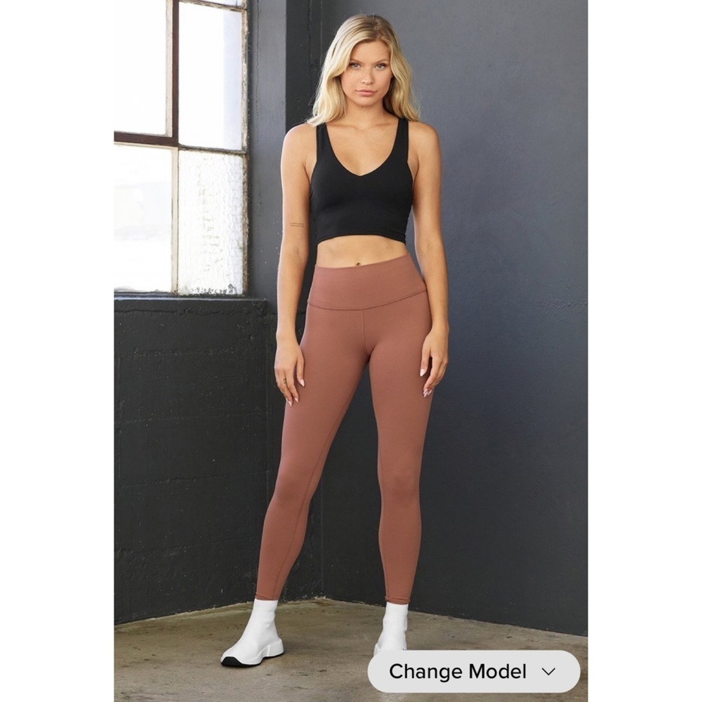 ALO Yoga Chestnut Airbrush High Waist Leggings XS NWT
